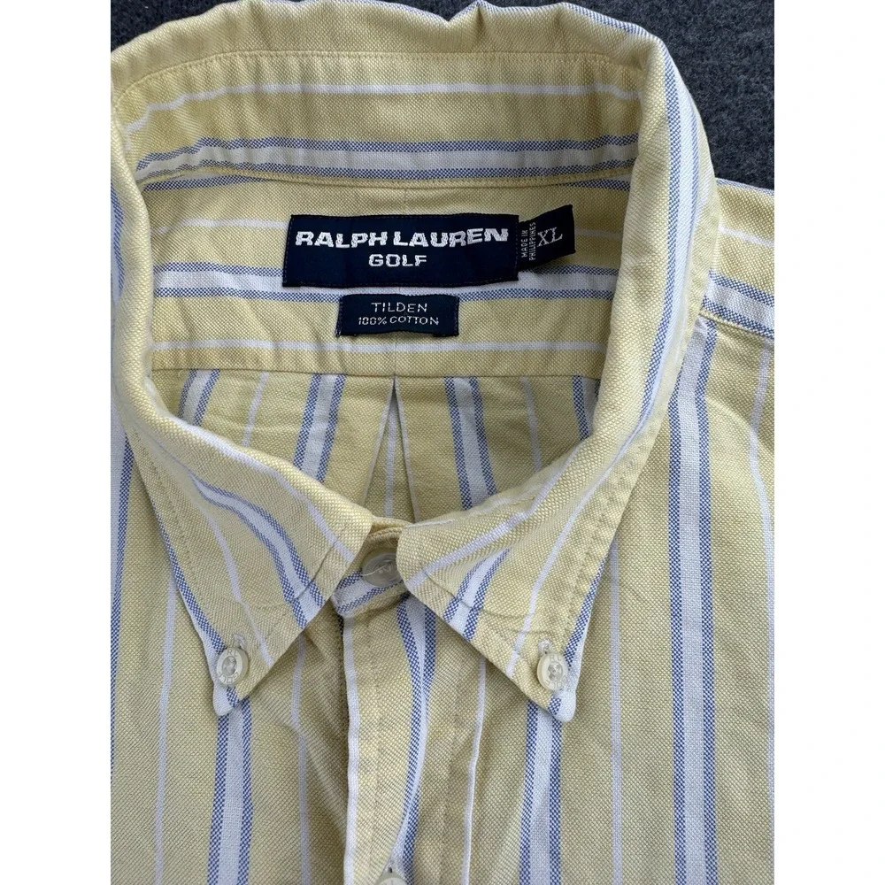 Ralph Lauren Golf Men's Oxford Shirt Size XL Tilden VTG Crest 90's Loose Comfort - Picture 5 of 16